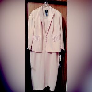 Plus size 2 piece dress with matching jacket